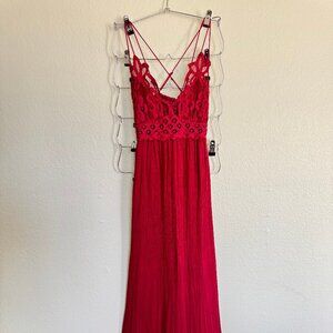 Free People Adella Maxi Slip Dress Sz S